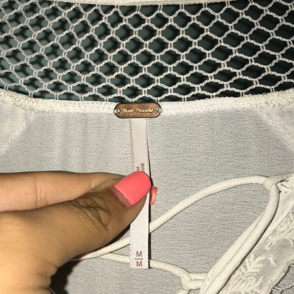 FREE PEOPLE flowy white top - Picture 8 of 8